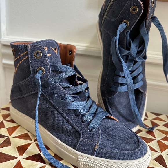 ZADIG & VOLTAIRE High Flash Suede High Top Sneakers - Picture 1 of 5
